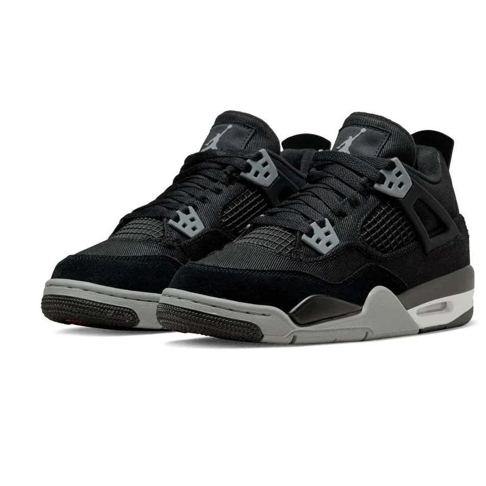 Black GS Canvas Retro Air Jordan 4 0727